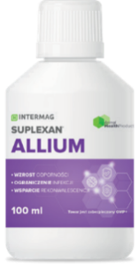 INTERMAG - SUPLEXAN ALLIUM 100 ml - naturalne wsparcie odporności oraz ochrona przed bakteriami i pasożytami