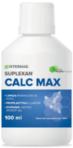 INTERMAG - SUPLEXAN CALC MAX 100 ml - wsparcie dla mocnych kości i prawidłowej nieśności