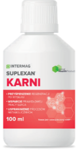 INTERMAG - SUPLEXAN KARNI 100 ml - wsparcie metabolizmu, wydolności i budowy masy mięśniowej