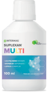 INTERMAG - SUPLEXAN MULTI 100 ml - wsparcie dla opierzenia, skóry i odporności