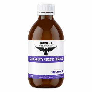 ANIMUS-X PIGEON RACING - Olej na loty, pierzenie i rozpłód 250 ml - Kwasy tłuszczowe